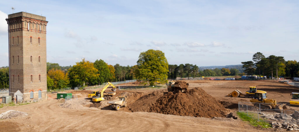 Cane Hill Park development in Coulsdon. Formally