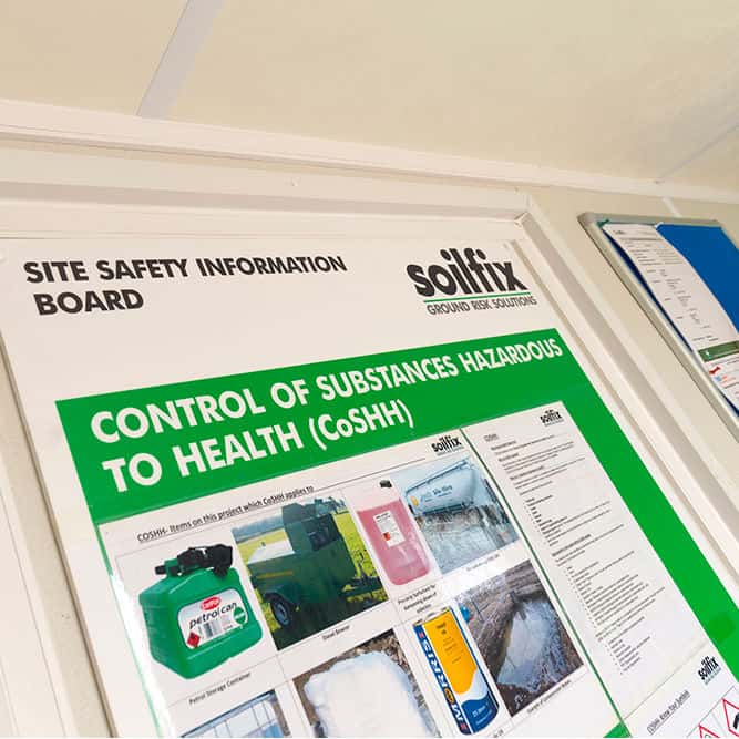 site safety board information