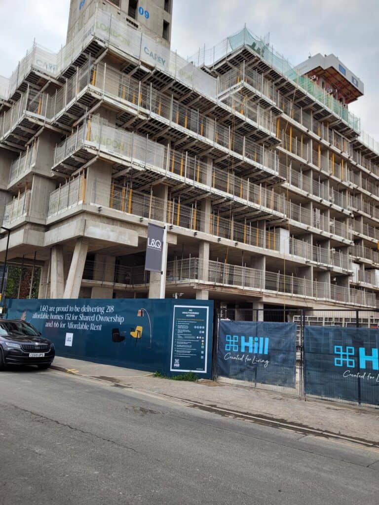 Construction site at Kew Bridge Rise Soilfix