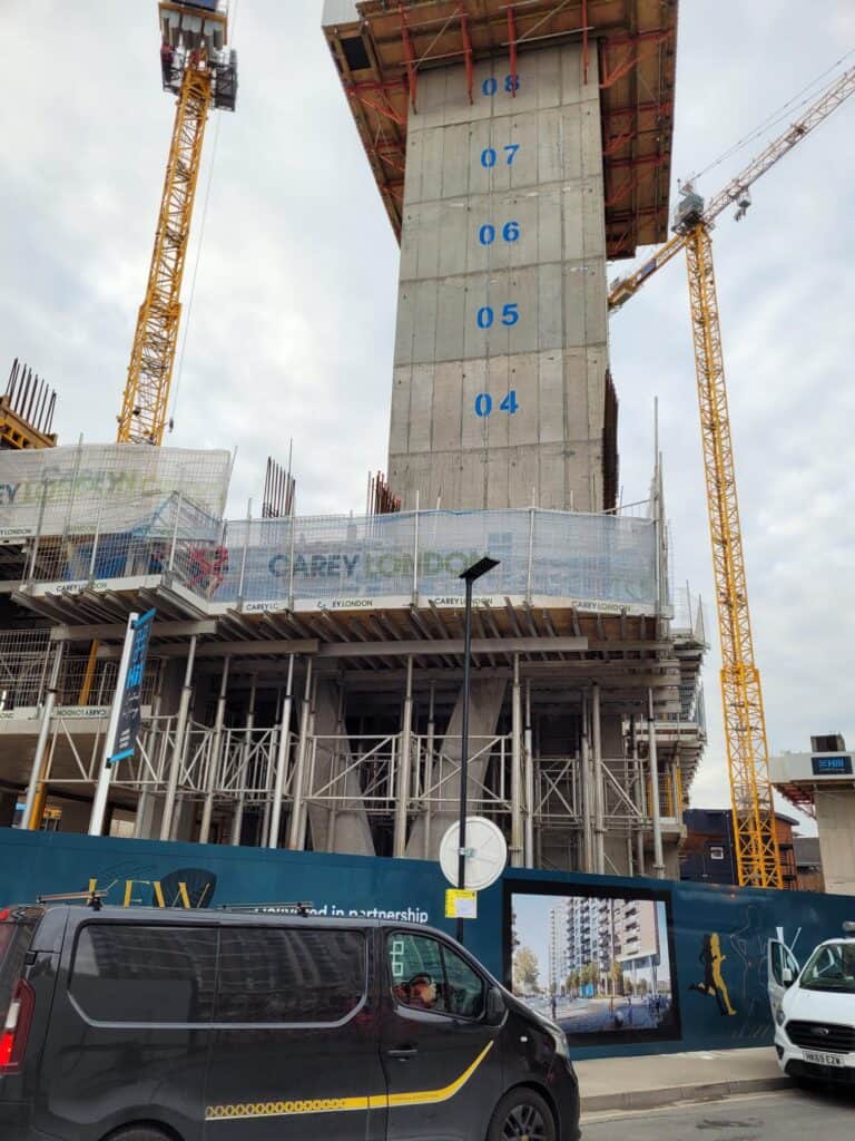 Construction site at Kew Bridge Rise Soilfix
