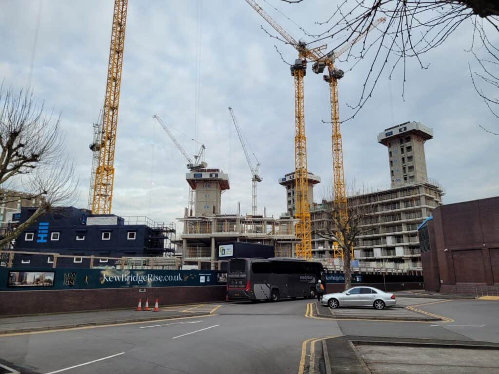Construction site at Kew Bridge Rise Soilfix