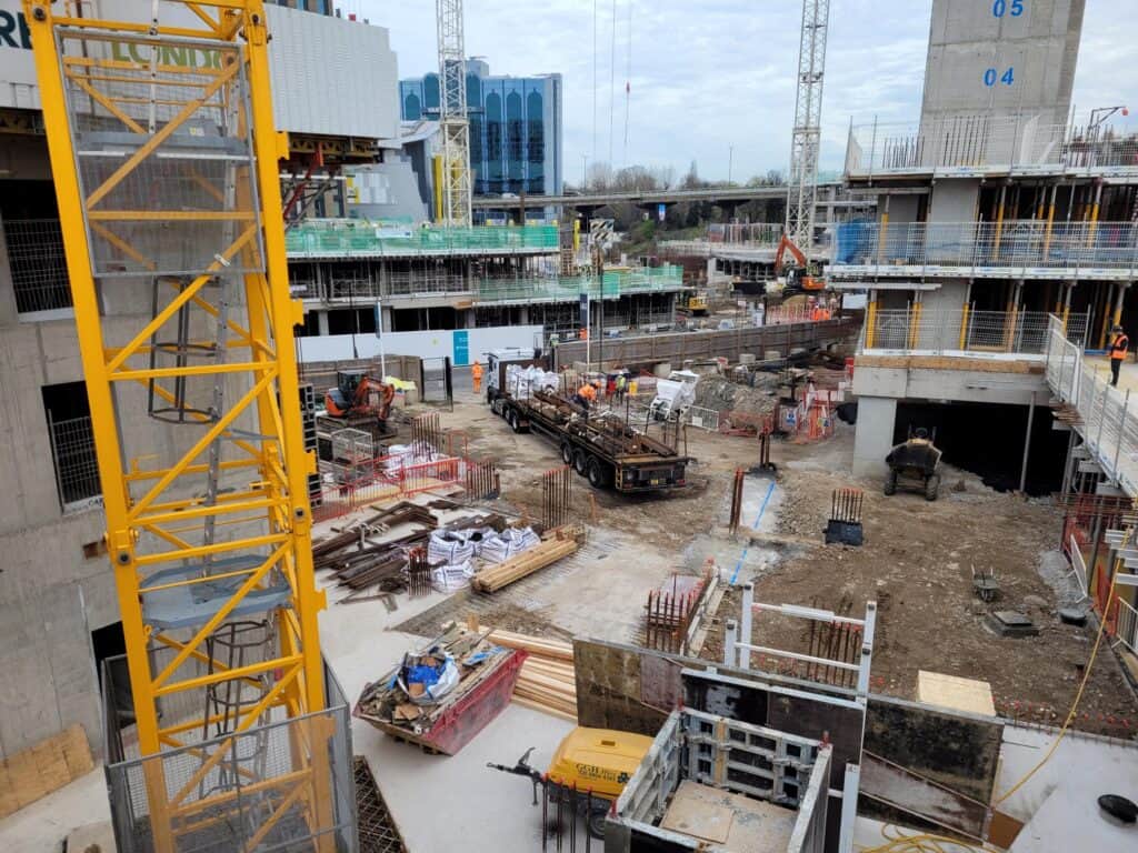 Construction site at Kew Bridge Rise Soilfix