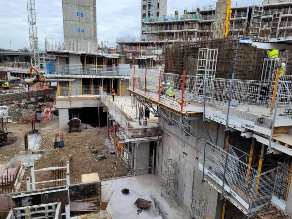 Construction site at Kew Bridge Rise Soilfix